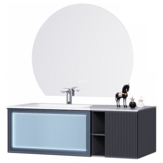 Тумба с раковиной Orans 90131200L 120 см матовый глубокий океан